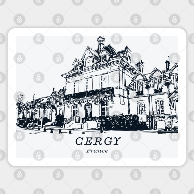 Cergy - France Sticker by Lakeric